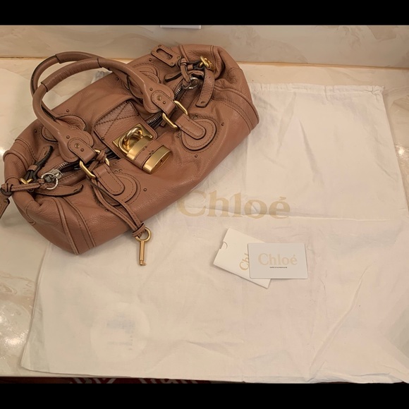 Authentic Chloe Paddington Handbag Leather Pink - Picture 11 of 11